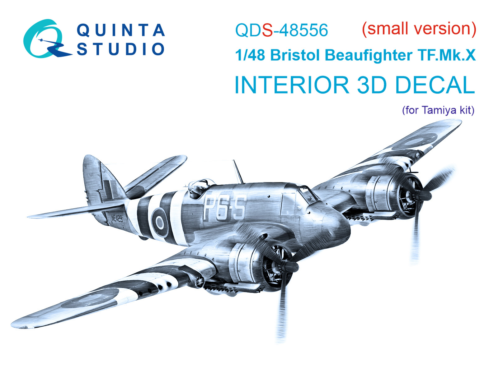 3D Декаль интерьера кабины Bristol Beaufighter TF.Mk.X (Tamiya) (малая версия)