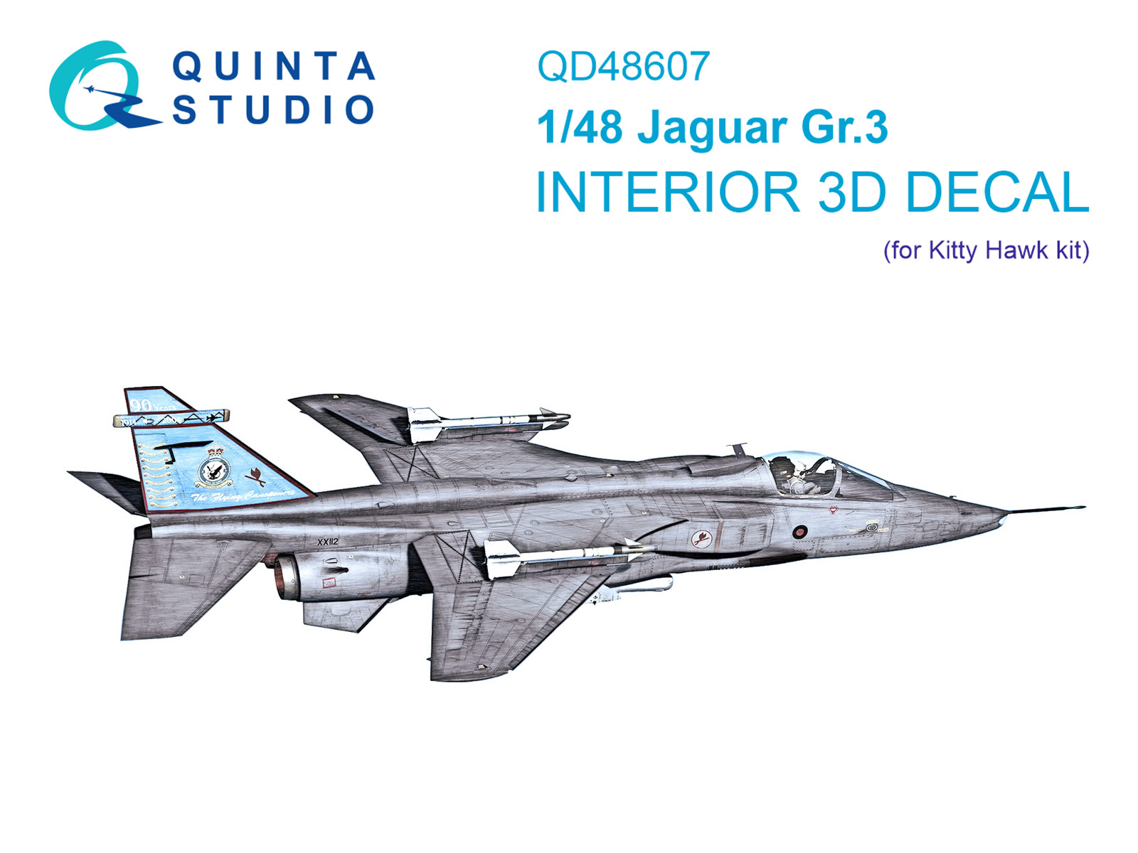 3D Декаль интерьера кабины Jaguar Gr.3 (Kitty Hawk)