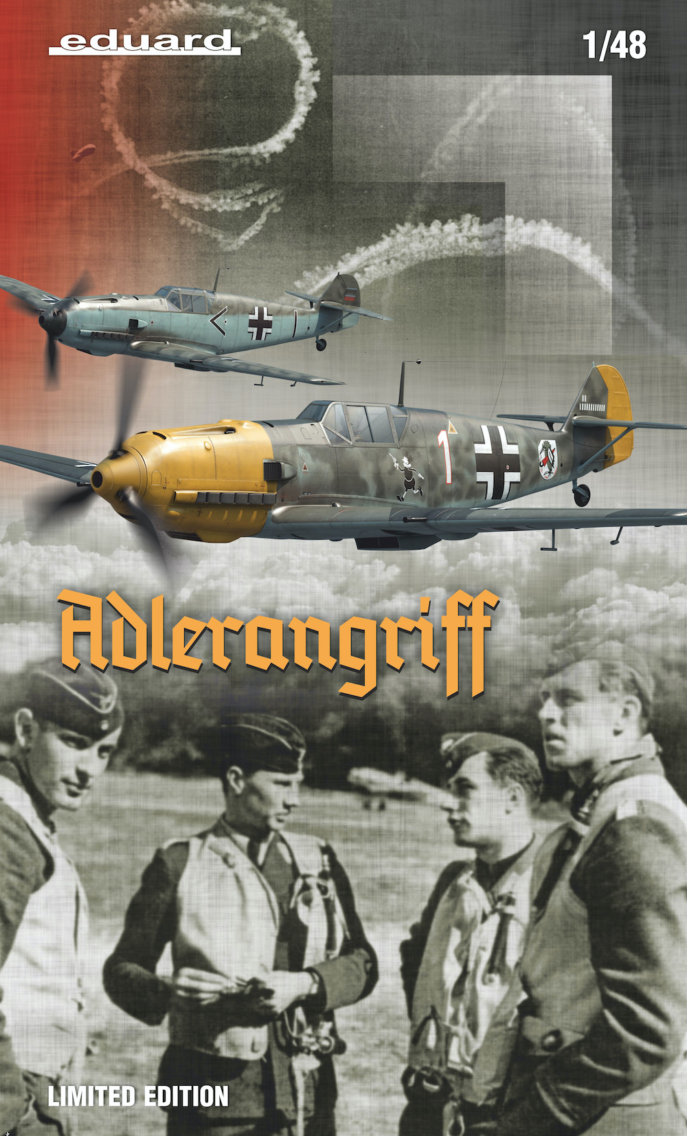 Сборная модель 1/48 ADLERANGRIFF (DOUBLE kit) Messerschmitt Bf-109E (Eduard kits)