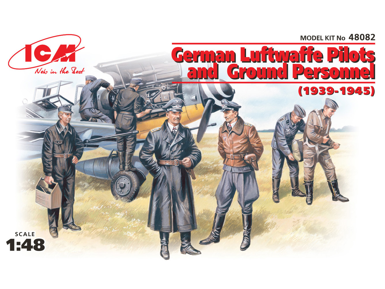 Дополнения из смолы 1/48 German Luftwaffe Pilots and Ground Personnel (ICM)