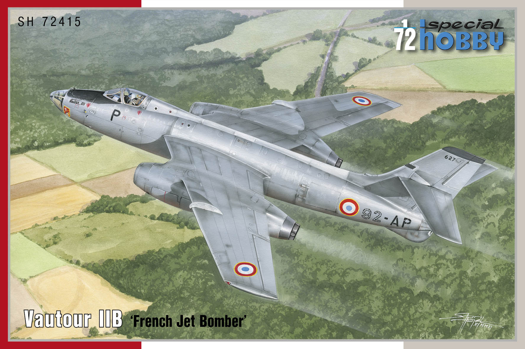 Сборная модель 1/72 Vautour IIB 'French Jet Bomber' (4x camo) (Special Hobby)