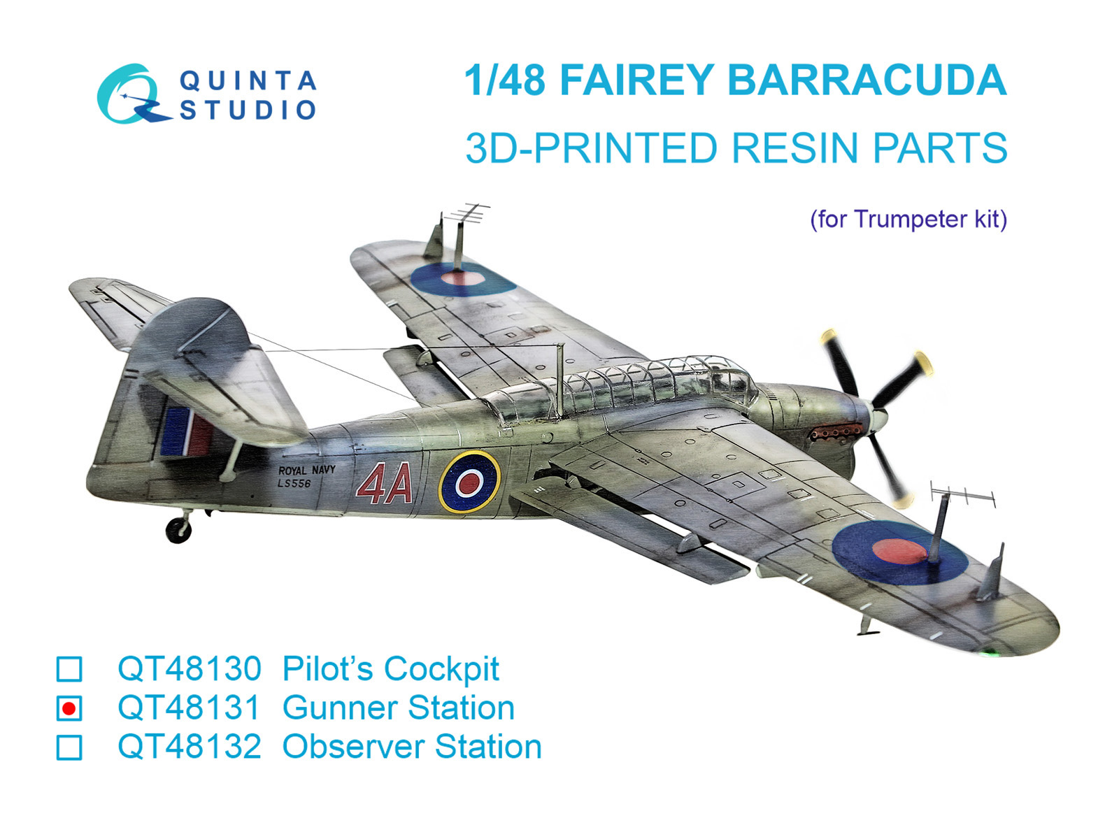 Кабина стрелка для Fairey Barracuda (Trumpeter)
