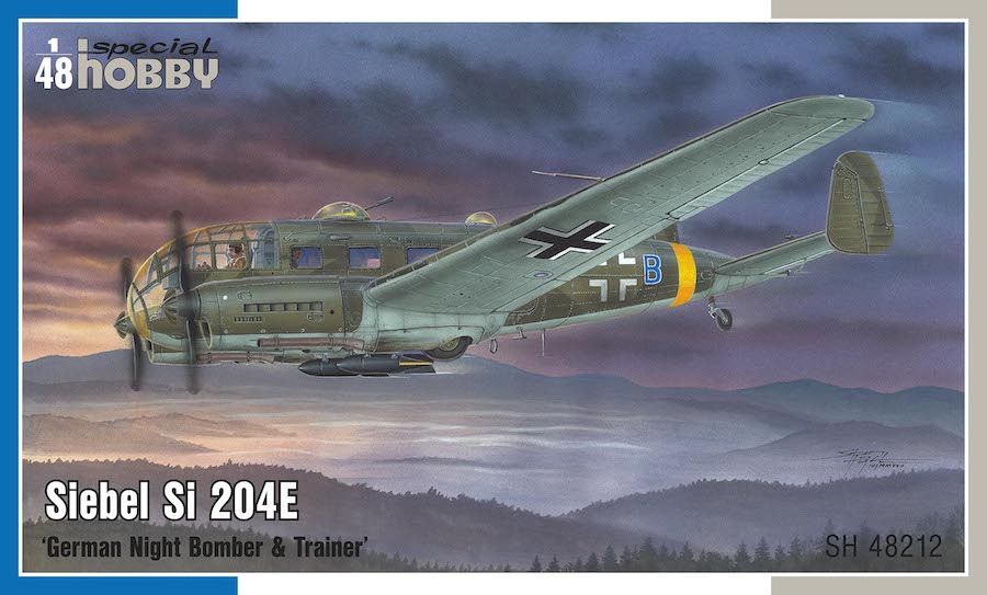 Сборная модель 1/48 Siebel Si 204E 'German Night Bomber&Trainer' (Special Hobby)