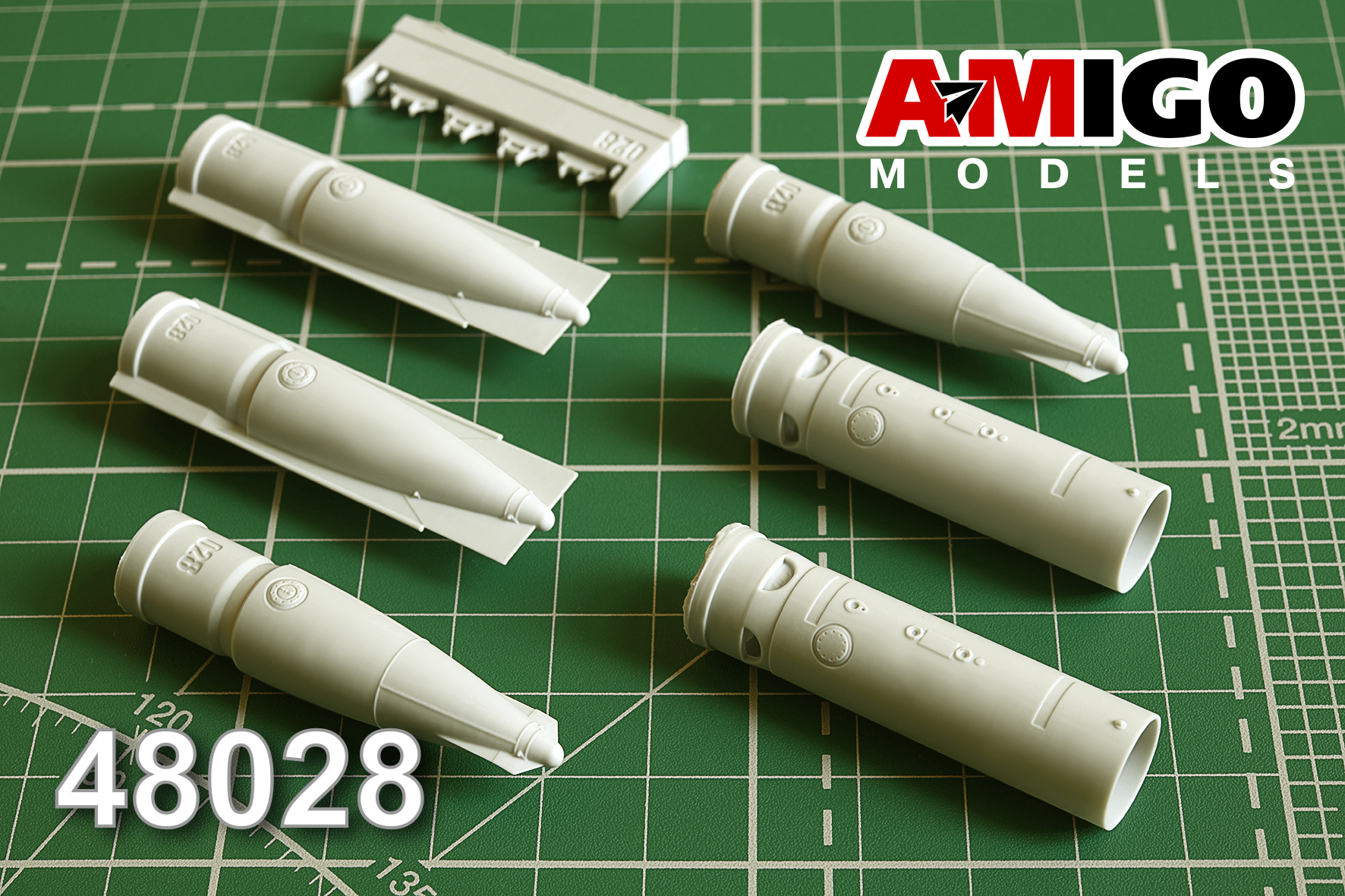 Дополнения из смолы 1/48 Подвесной топливный бак ПТБ-800 Су-17М, Су-25 (Amigo Models)