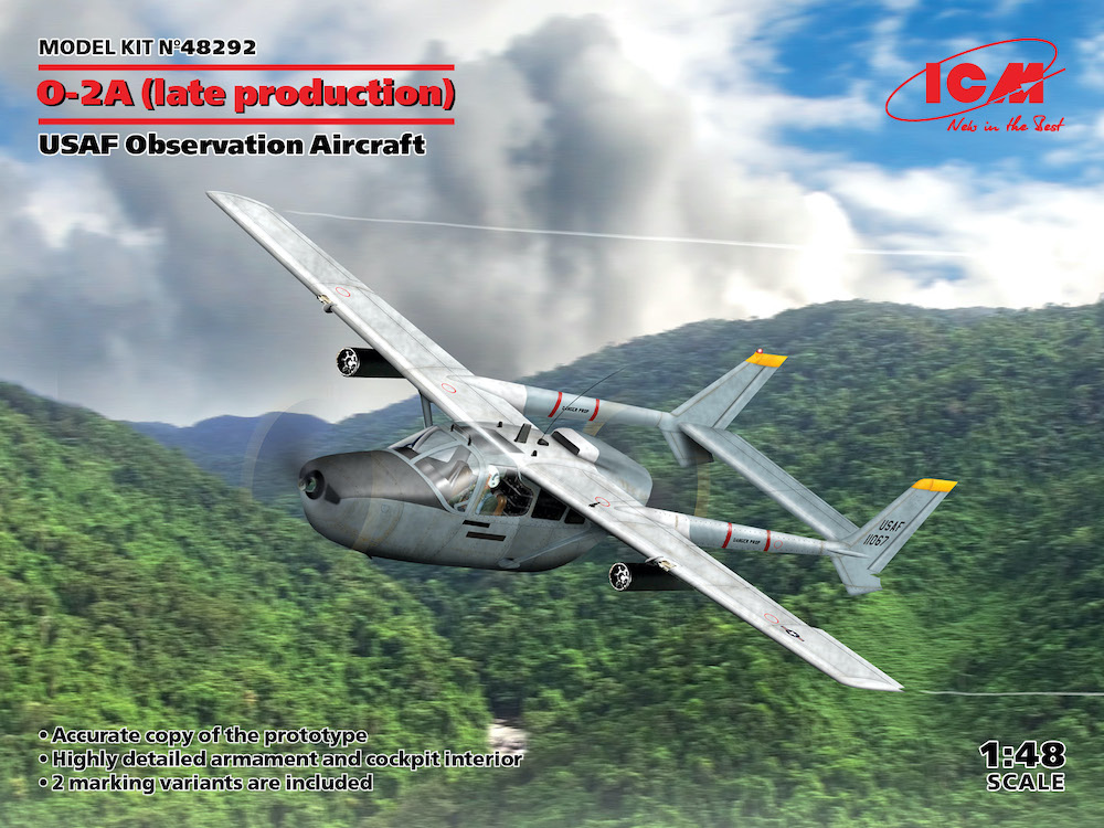 Сборная модель 1/48 Cessna O-2A (late) USAF Observation Aircraft (ICM)
