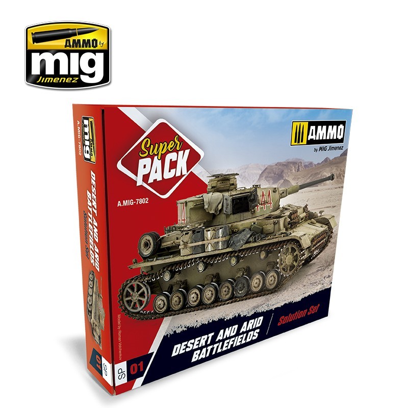 Набор для создания эффектов SUPER PACK Desert and Arid Battlefields (Ammo Mig)