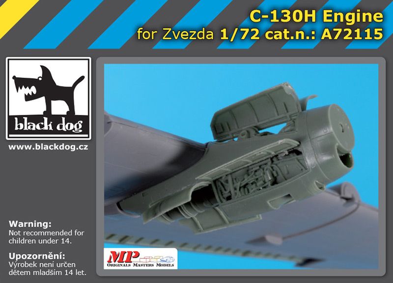 Дополнения из смолы 1/72 Двигатель Lockheed C-130H Hercules (для модели Zvezda)