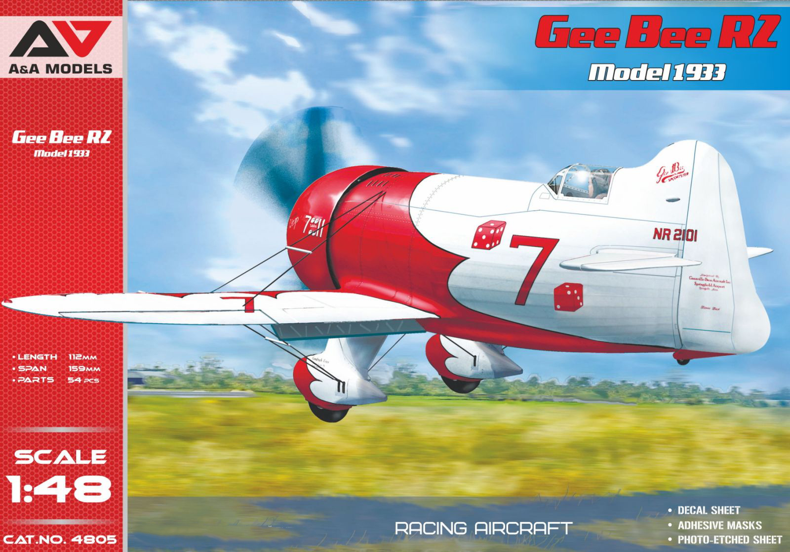 Сборная модель 1/48 Gee Bee R2 (1933 version) (A & A Models)