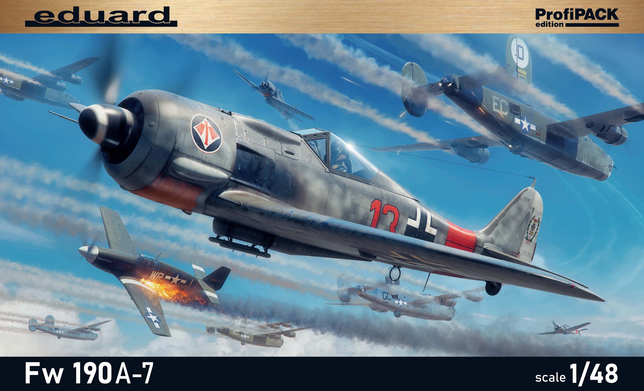 Сборная модель 1/48 Focke-Wulf Fw-190A-7 The ProfiPACK edition (Eduard kits) (повреждённая упаковка)