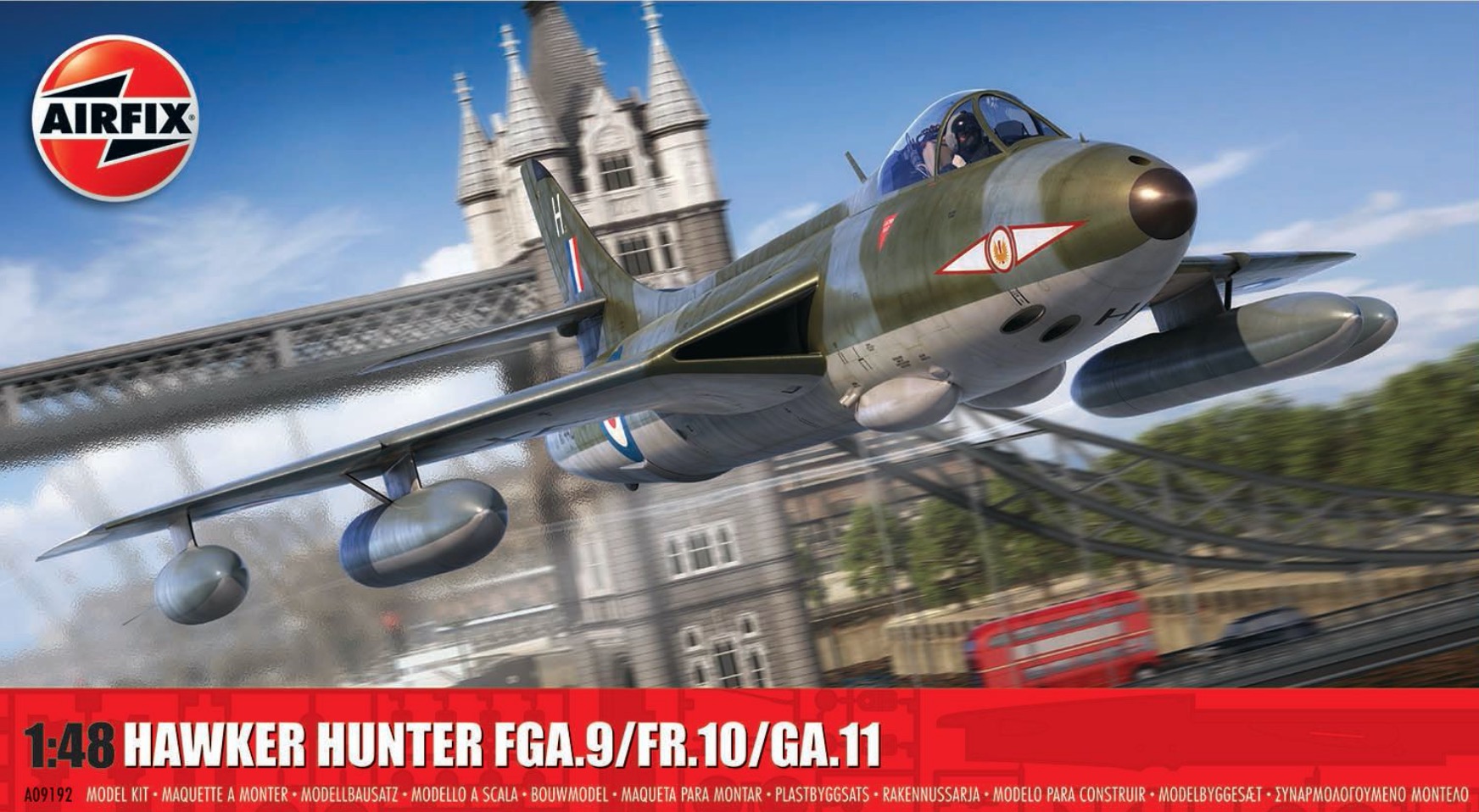 Сборная модель 1/48 Hawker Hunter FGA.9/FR.10/GA.11 (Airfix)