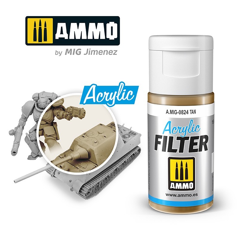 Акриловый фильтр ACRYLIC FILTER Tan (15mL) (Ammo Mig)