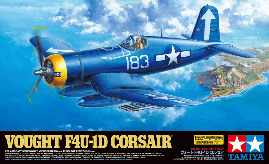 Сборная модель 1/32 Vought F4U-1D Corsair (Tamiya)