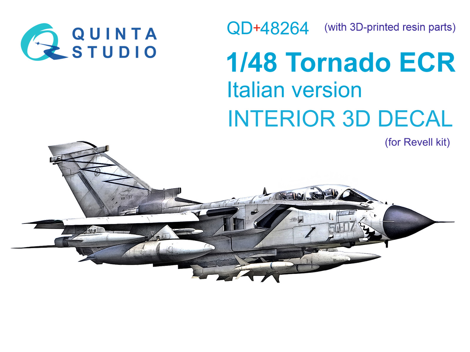 3D Декаль интерьера кабины Tornado ECR Italian (Revell) (с 3D-печатными деталями)