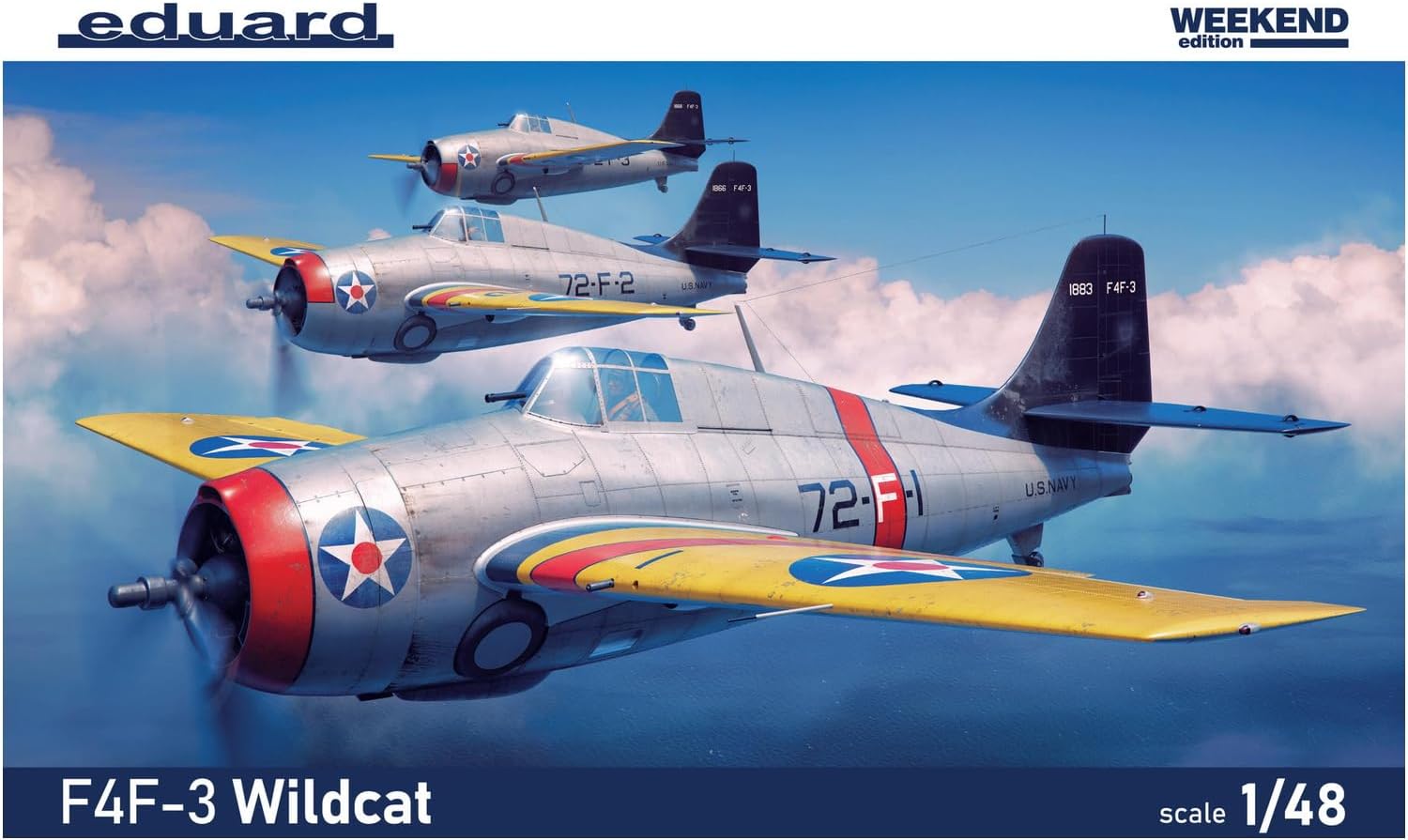 Сборная модель 1/48 Grumman F4F-3 Wildcat he Weekend edition (Eduard kits)