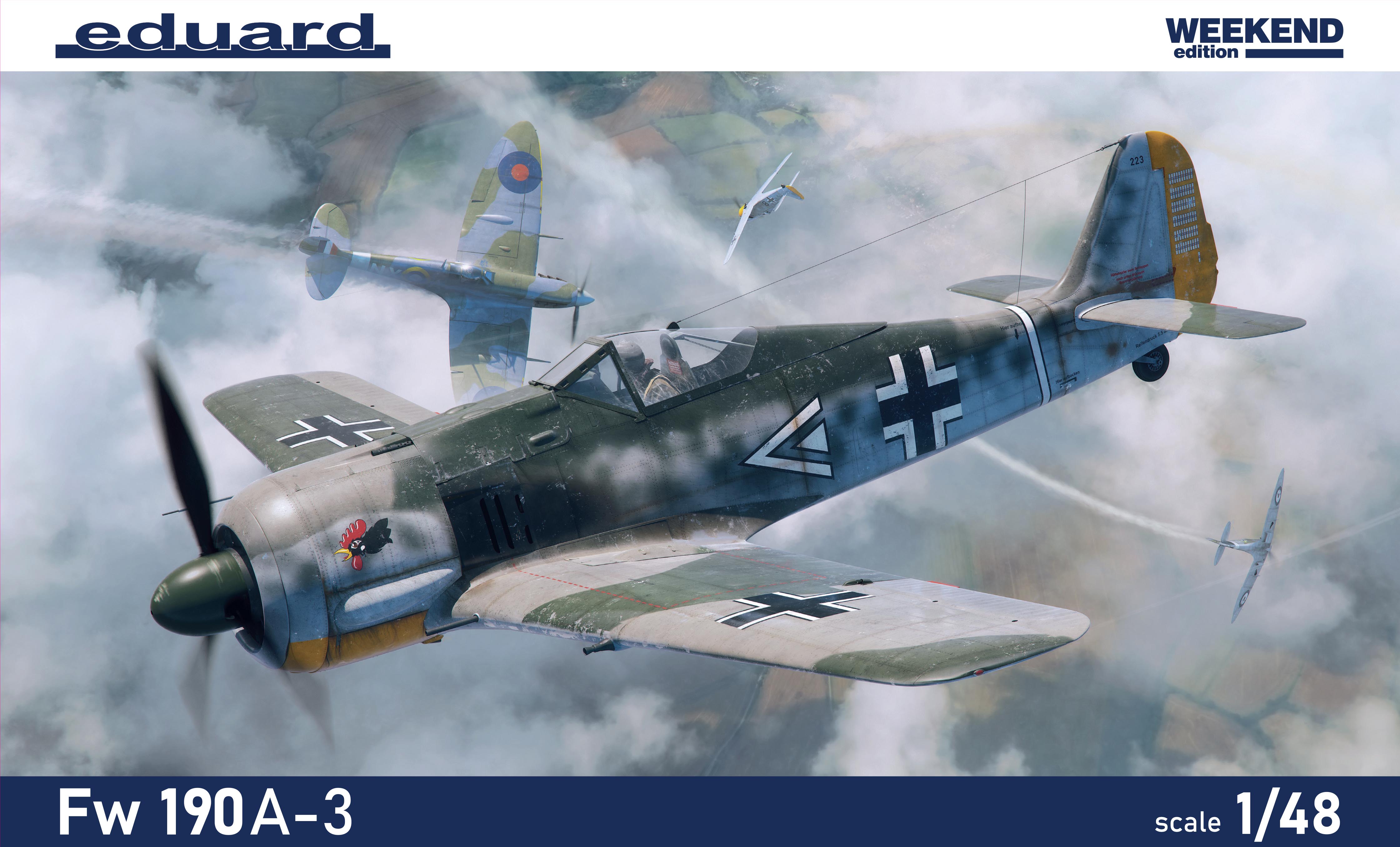 Сборная модель 1/48 Focke-Wulf Fw-190A-3 The Weekend edition (Eduard kits)