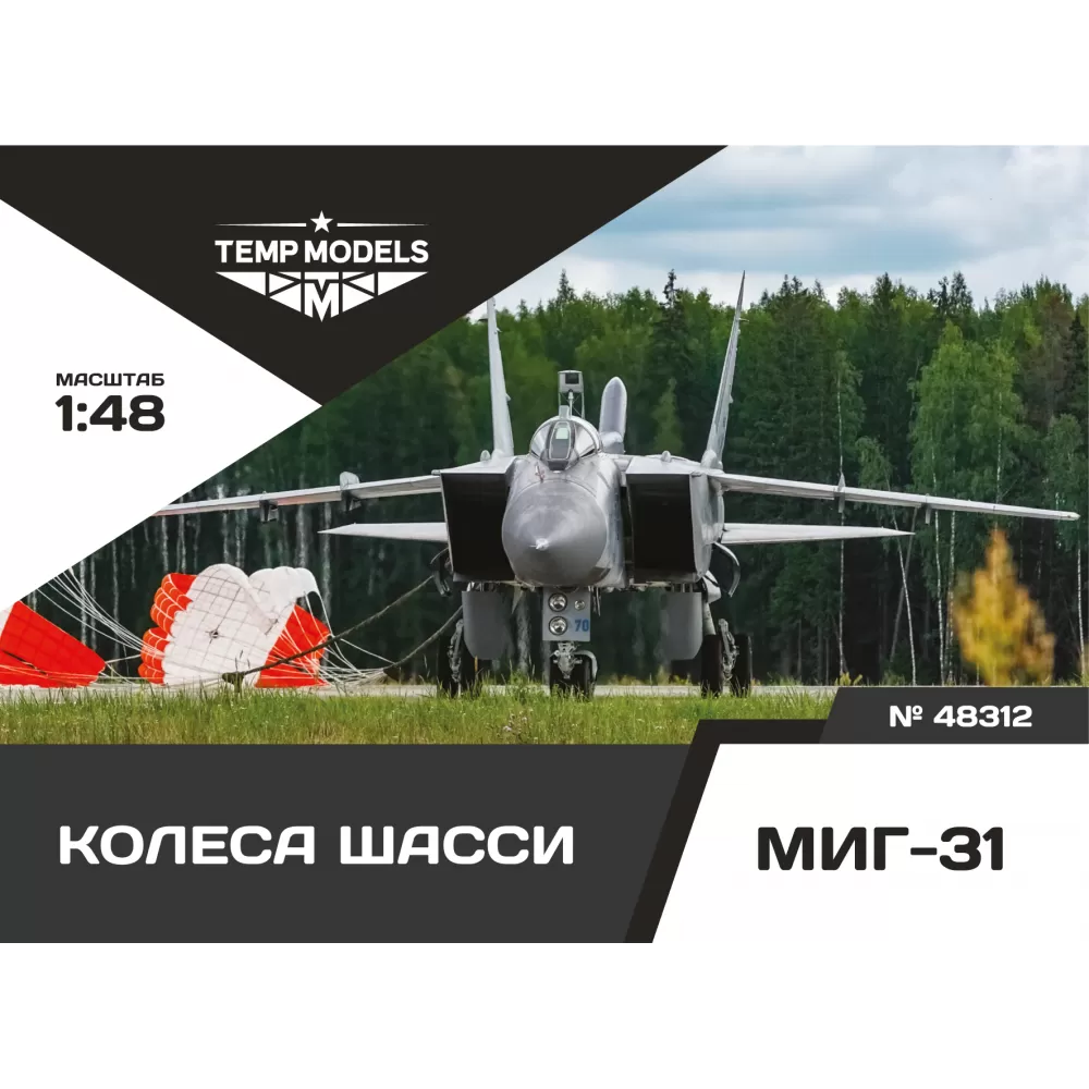 Дополнения из смолы 1/48 Колеса шасси МиГ-31 (Temp Models)