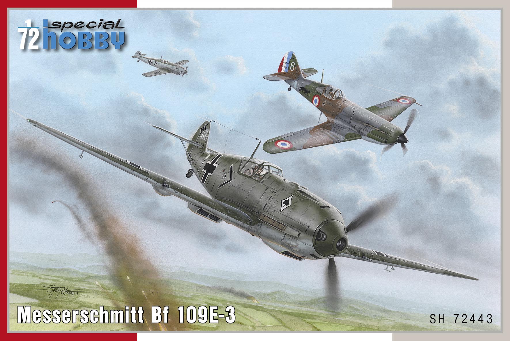 Сборная модель 1/72 Messerschmitt Bf-109E-3  (Special Hobby)