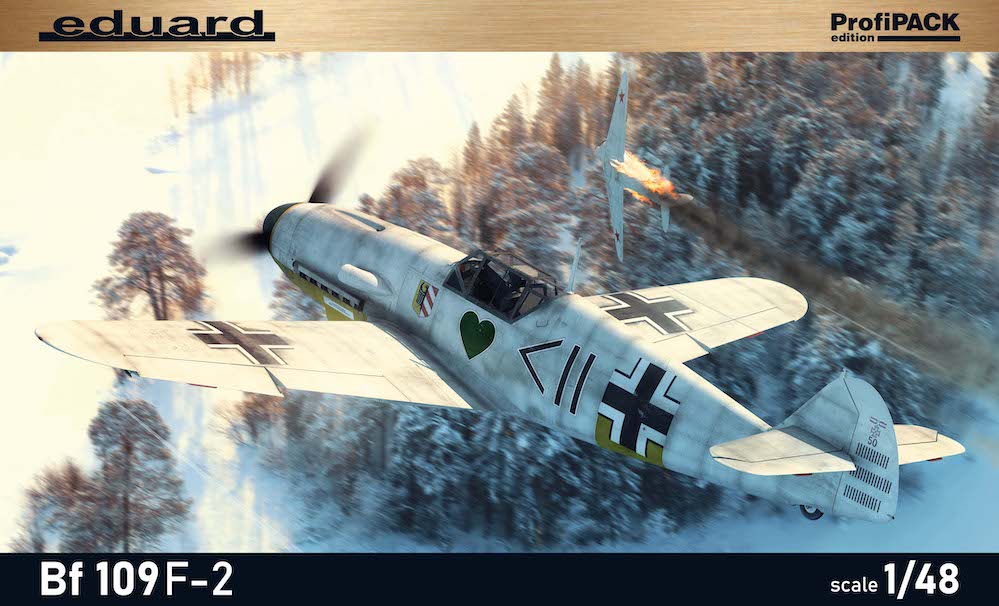 Сборная модель 1/48 Messerschmitt Bf-109F-2 (Eduard kits) (мятая коробка)