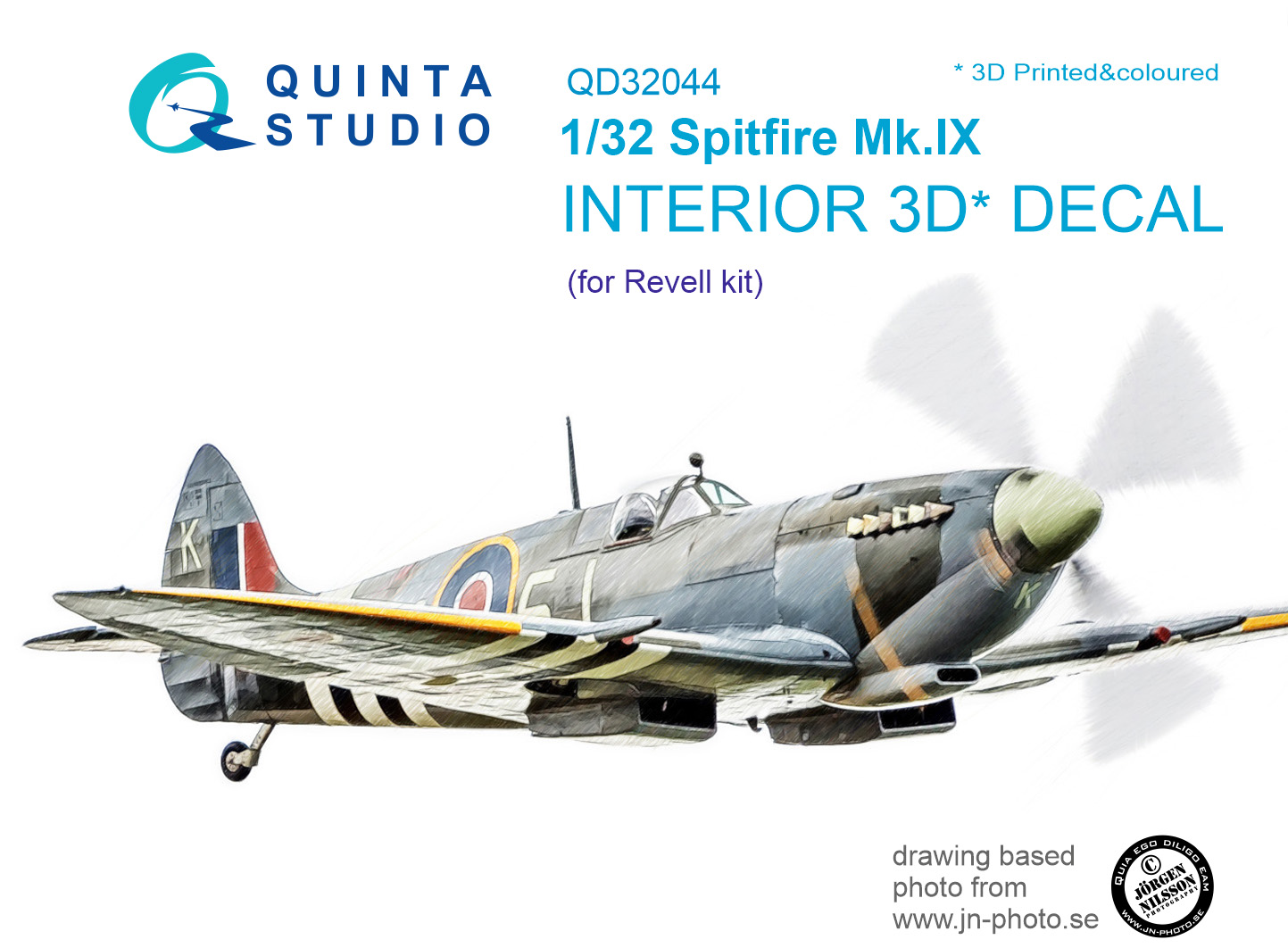 3D Декаль интерьера кабины Spitfire Mk. IX (для модели Revell)