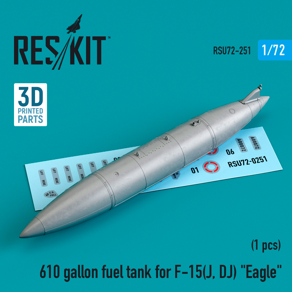 Дополнения из смолы 1/72 610 gallon fuel tank for McDonnell F-15(J, DJ) "Eagle" (ResKit)