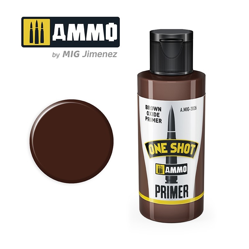 Грунтовка ONE SHOT PRIMER Brown Oxide Primer (Ammo Mig) (60ml)