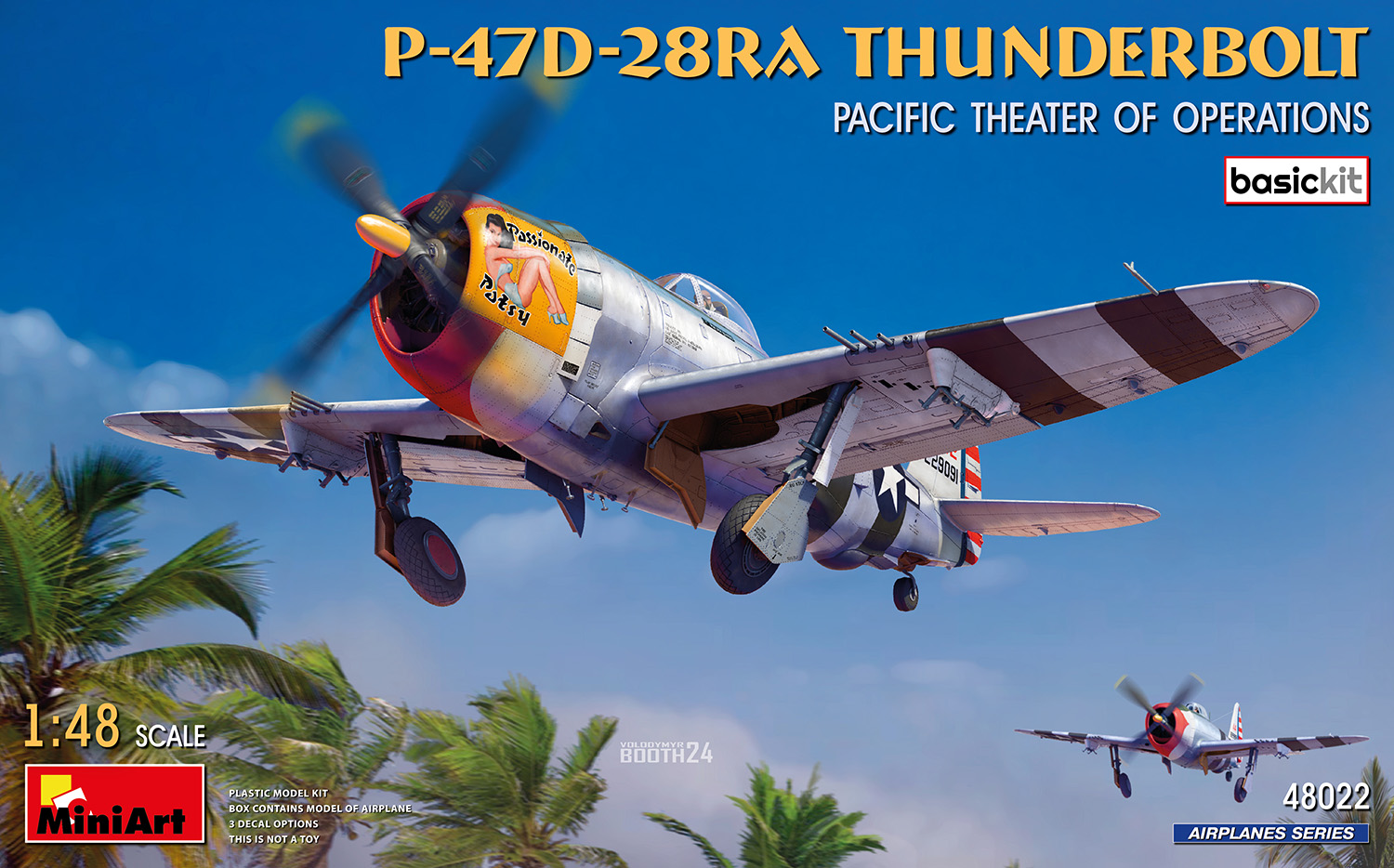 Сборная модель 1/48 P-47D-28RA Thunderbolt Pacific Theater of Op. (MiniArt)
