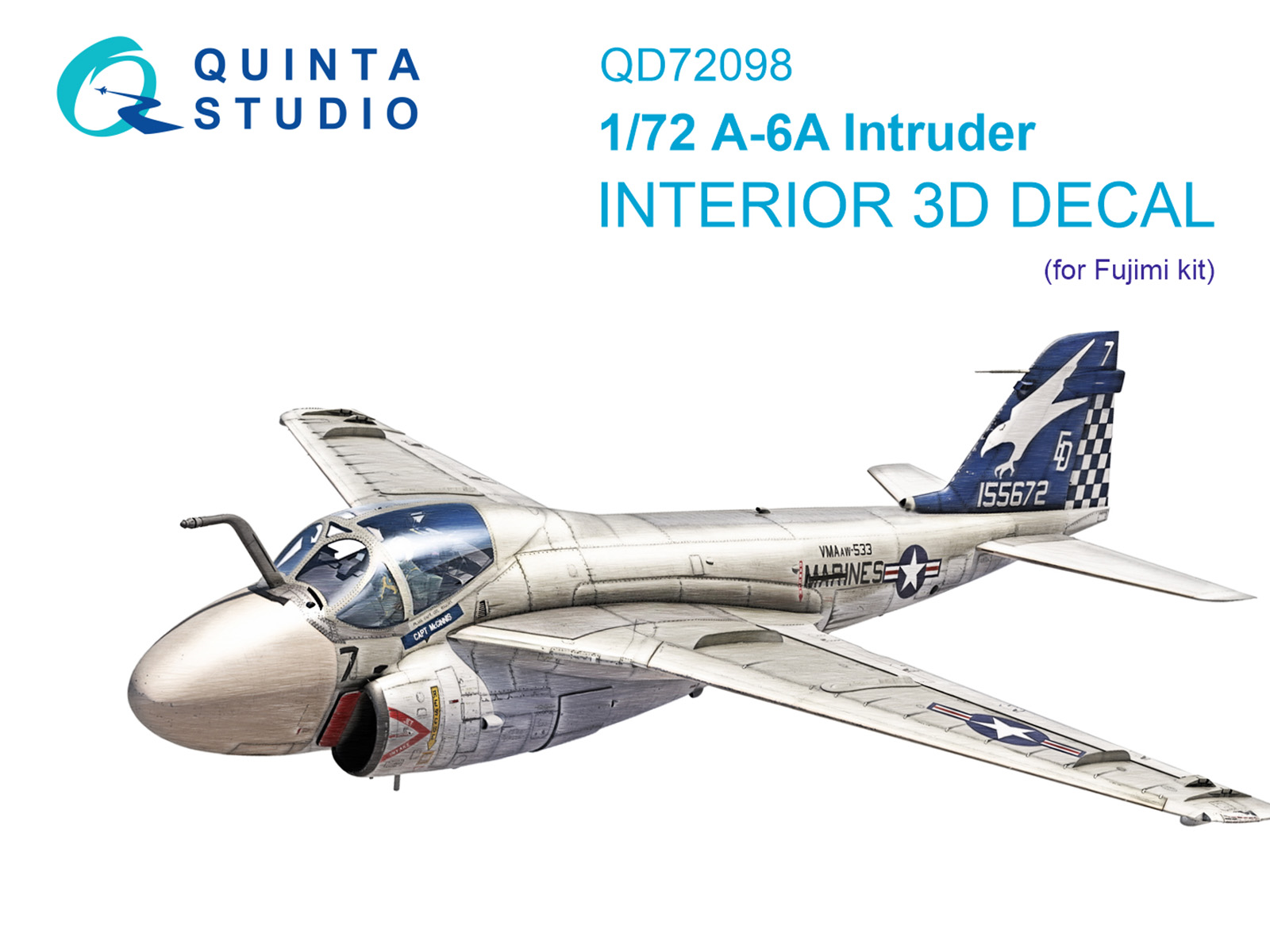 3D Декаль интерьера кабины A-6A Intruder (Fujimi)