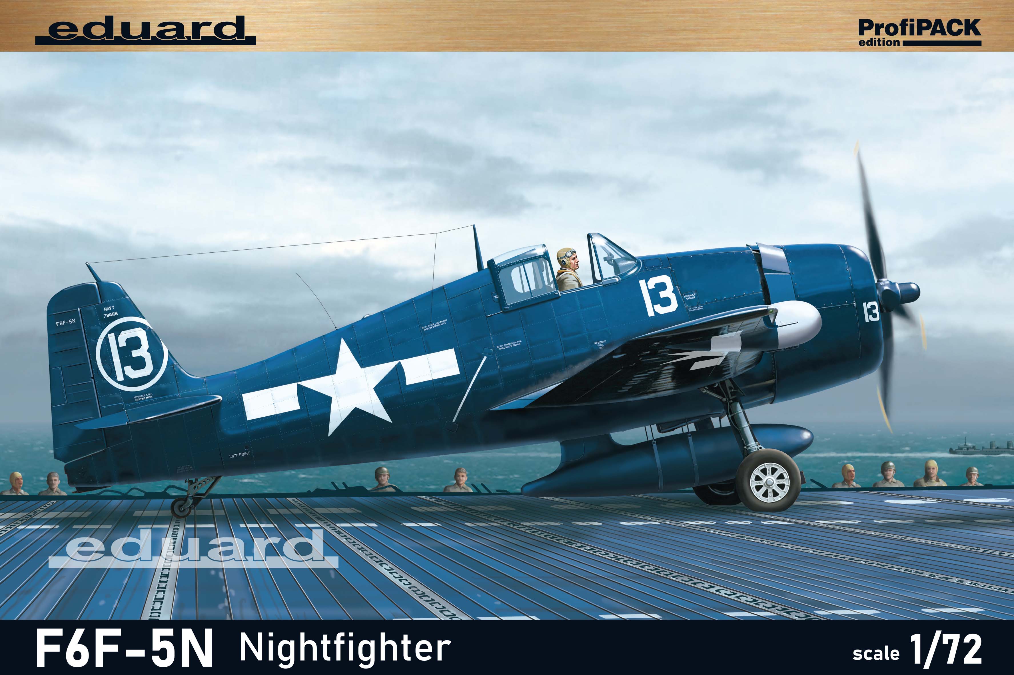 Сборная модель 1/72 Grumman F6F-5N Hellcat Nightfighter ProfiPACK (Eduard kits)