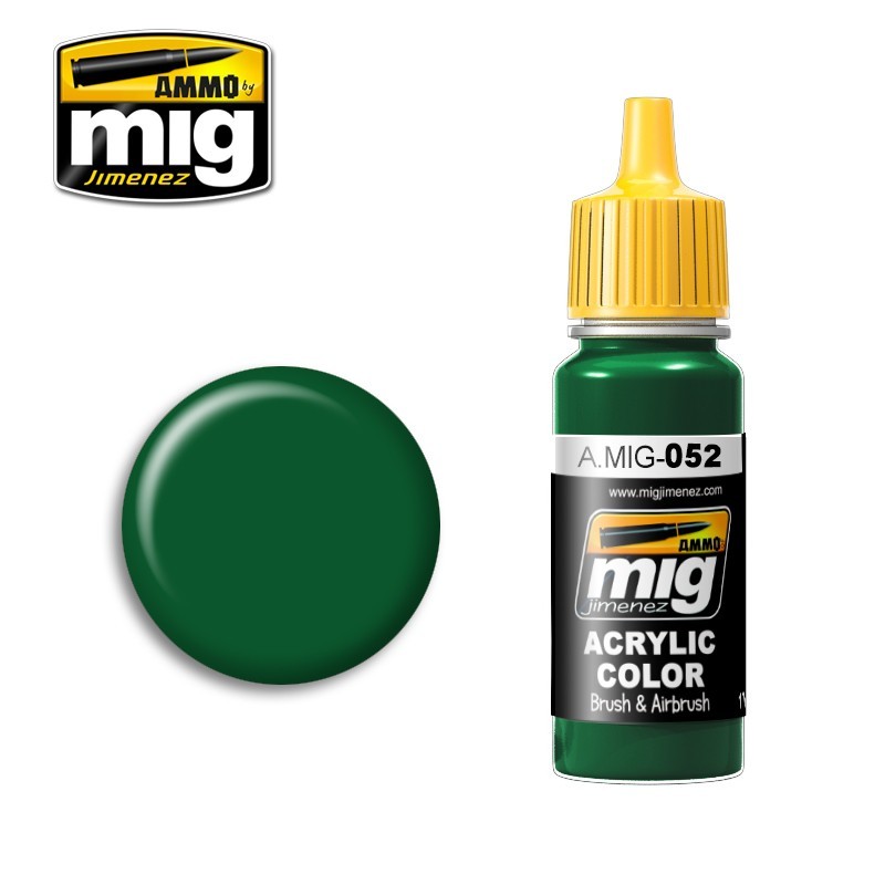 Краска акриловая DEEP GREEN (Ammo Mig) (17ml)