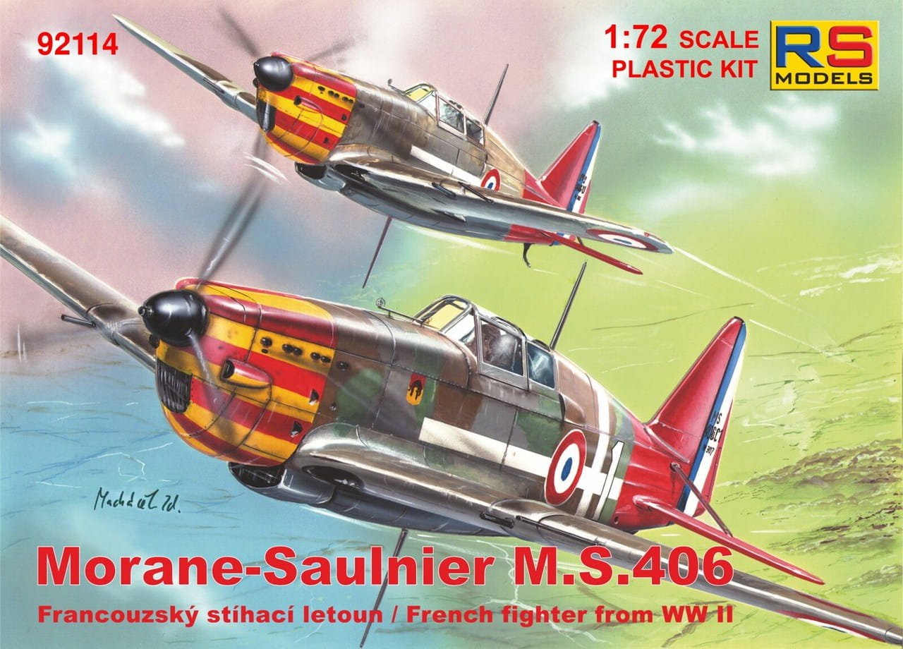 Сборная модель 1/72 Morane-Saulnier MS.406C1 (RS Models)