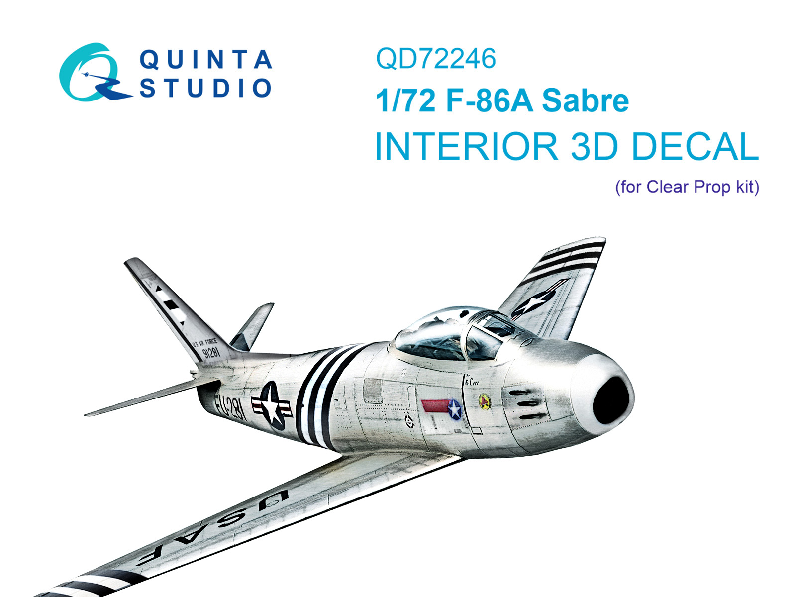3D Декаль интерьера кабины F-86A Sabre (ClearProp)