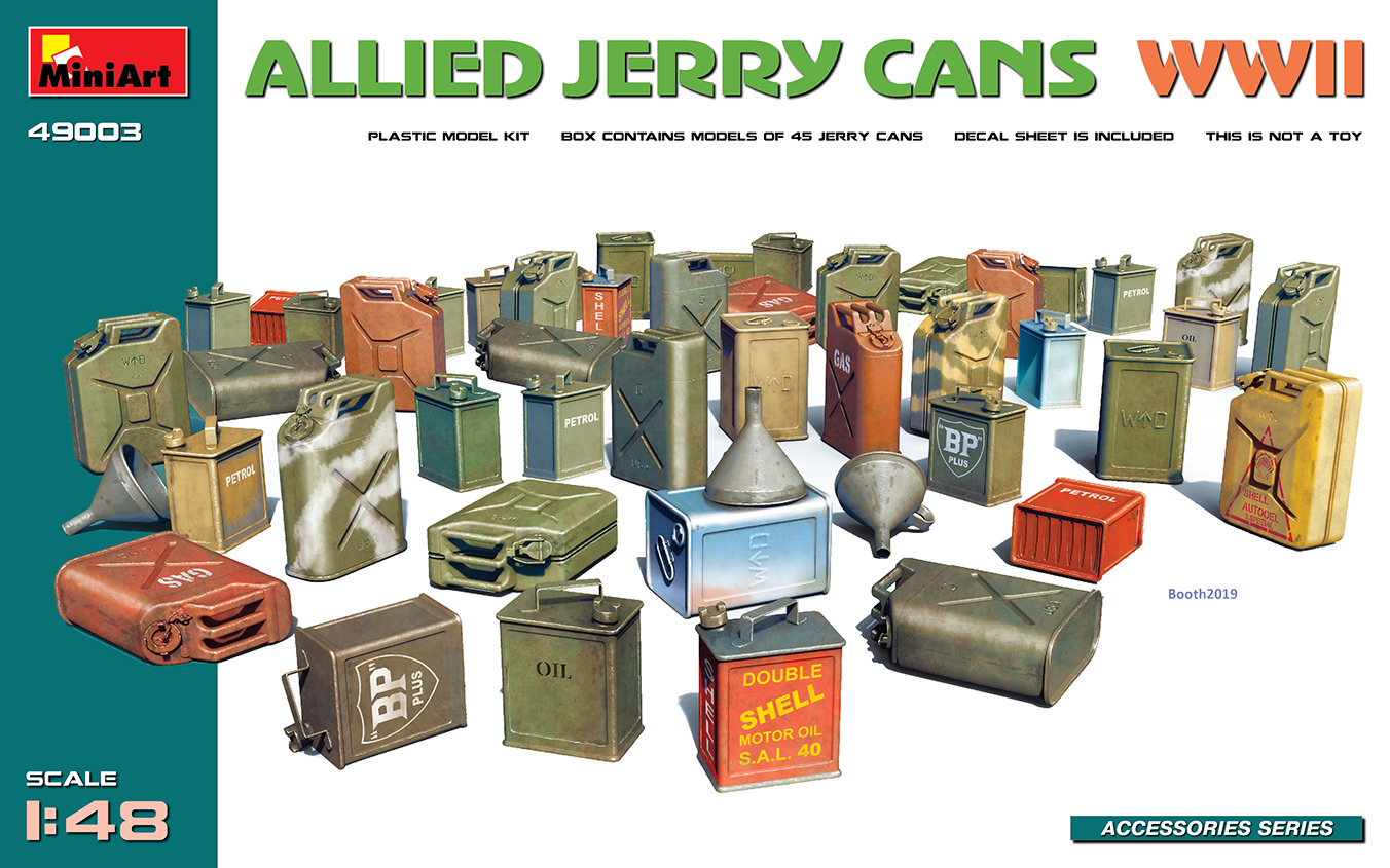 Основание для диорам 1/48 Allied Jerry Cans WWII (45 pcs., incl.decals) (MiniArt)