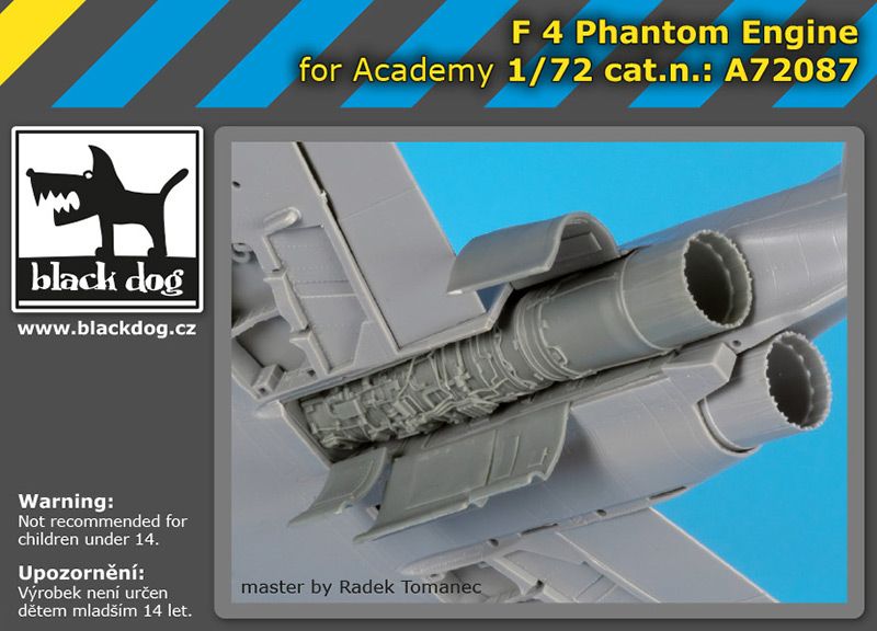 Дополнения из смолы 1/72 Двигатель McDonnell F-4J Phantom (для модели Academy)