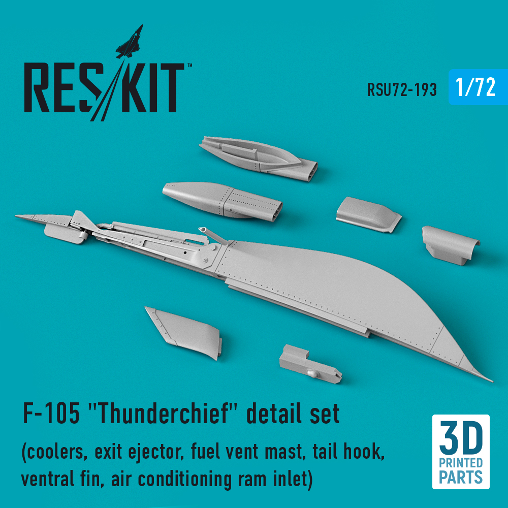 Дополнения из смолы 1/72 Republic F-105D/F-105G Thunderchief detail set (ResKit)