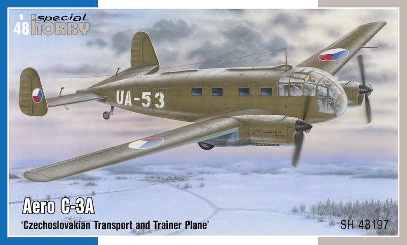 Сборная модель 1/48 Aero C-3A Czechoslov.Transport&Trainer Plane (Special Hobby)