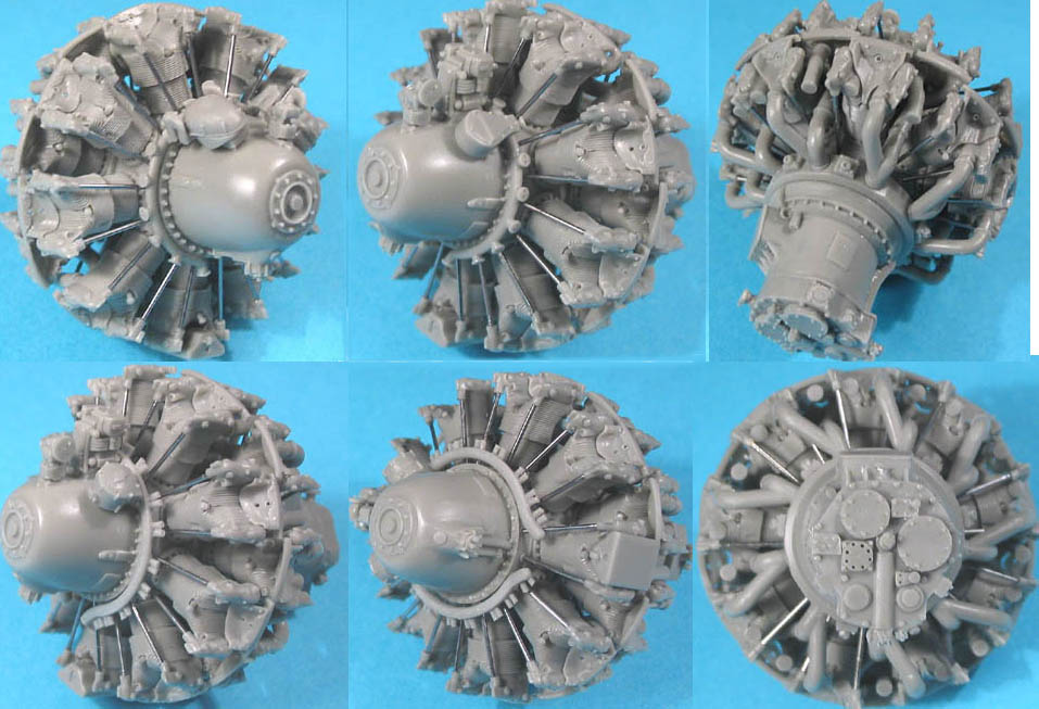 Дополнения из смолы 1/32 Двигатель P&W R-2800 A/B (early) (Vector) 