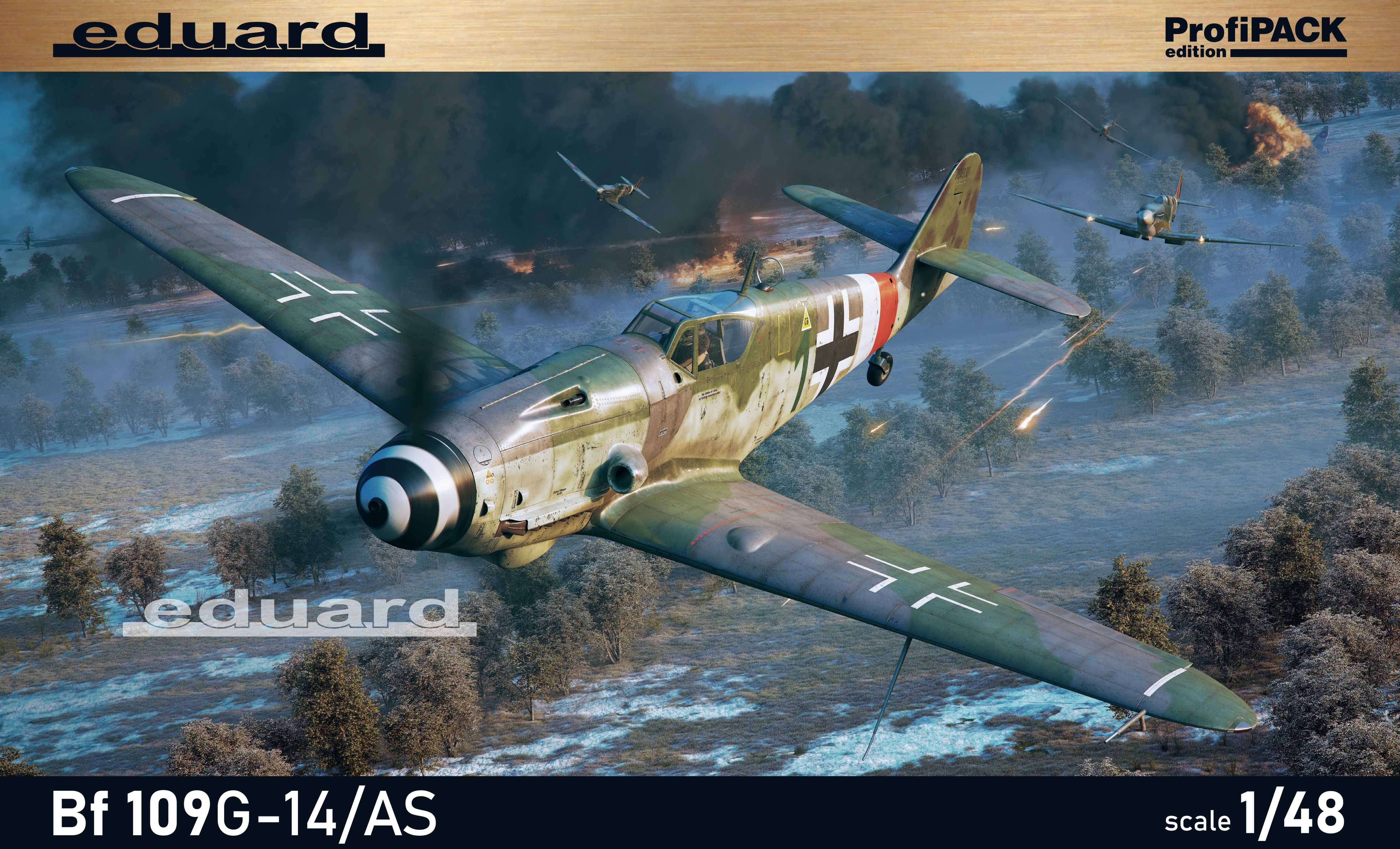 Сборная модель 1/48 Messerschmitt Bf-109G-14/AS ProfiPACK edition (Eduard kits)