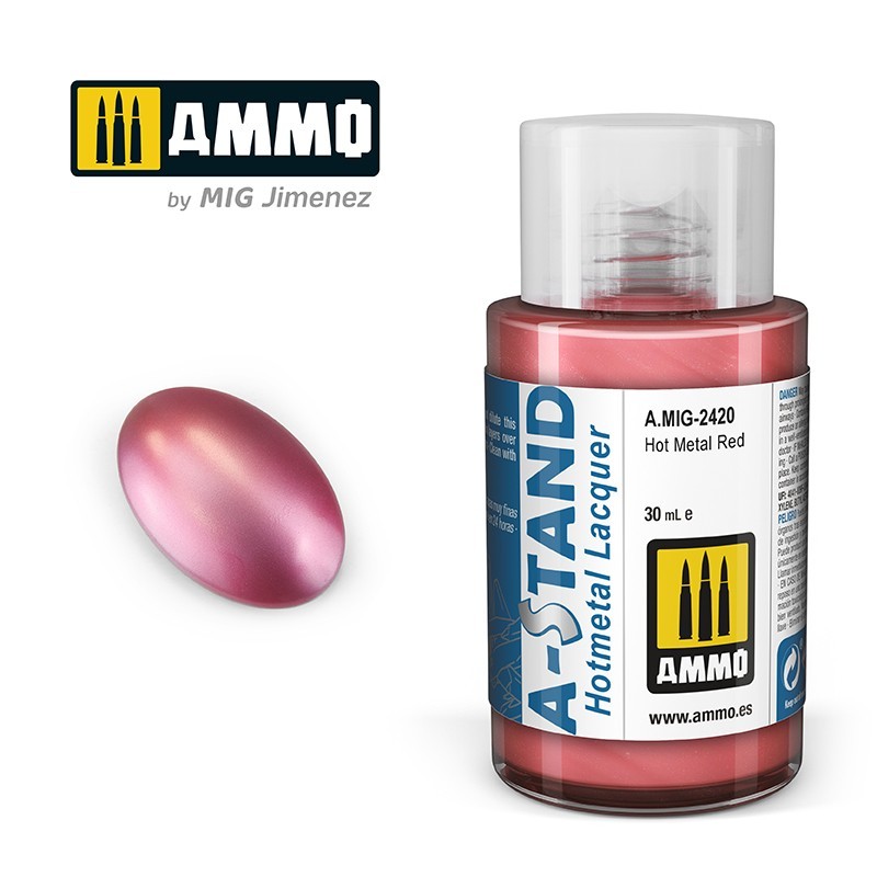 Лак (горячий металл) A-STAND Hot Metal Red (Ammo Mig) (30ml)