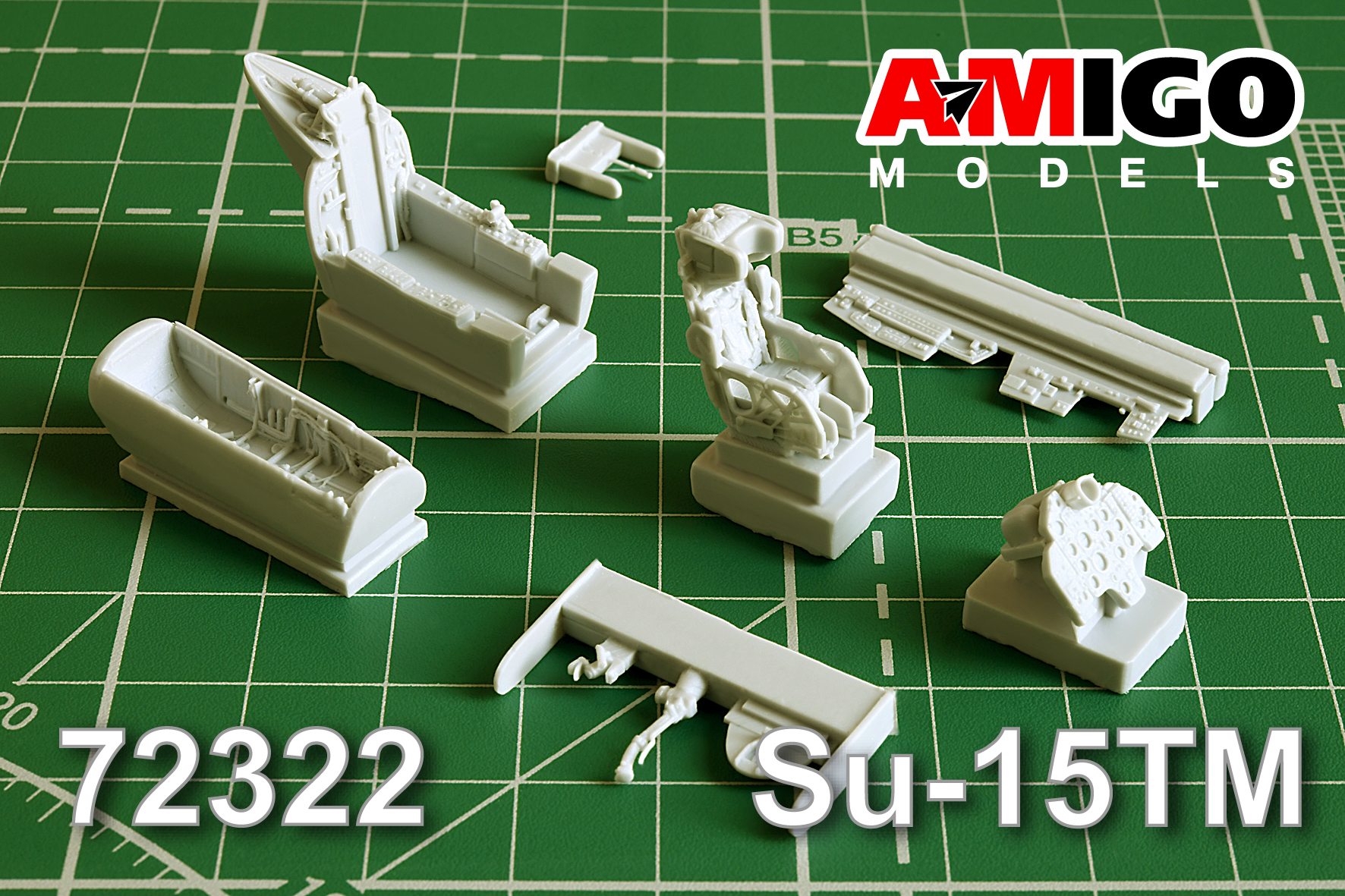 Дополнения из смолы 1/72 Кабина самолета Су-15ТМ (Amigo Models)