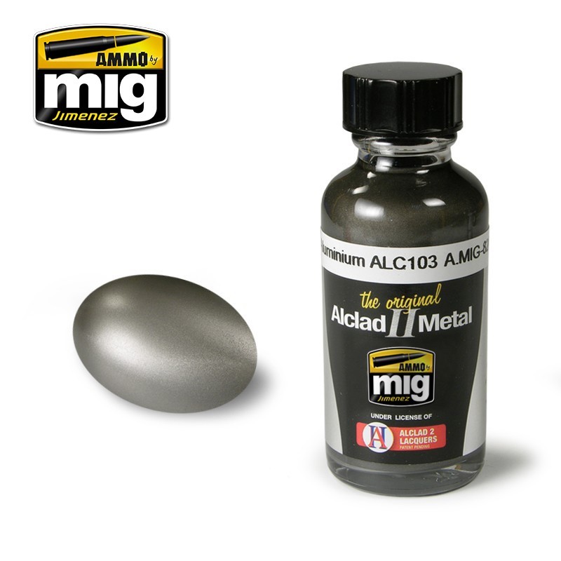 Краска "металлик" Dark Aluminium (Ammo Mig) (30ml)