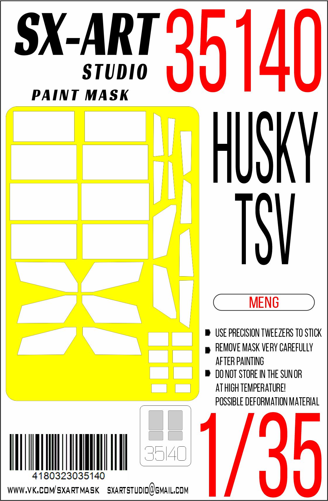 Окрасочная маска 1/35 Husky TSV (Meng)