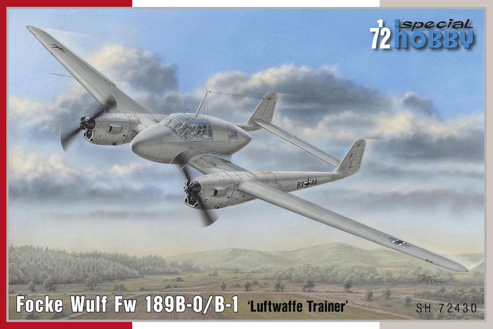 Сборная модель 1/72 Focke Wulf Fw 189B-0/B-1 'Luftwaffe Trainer' (Special Hobby)