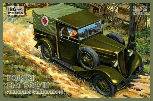 Сборная модель 1/72 Polski Fiat 508/III Ambulance (IBG Models)