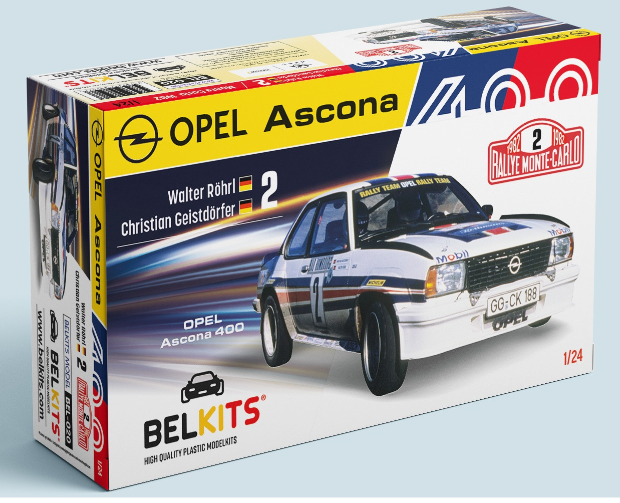 Сборная модель 1/24 Opel Ascona 400 - Rally Monte Carlo 1982 (Bel Kits)
