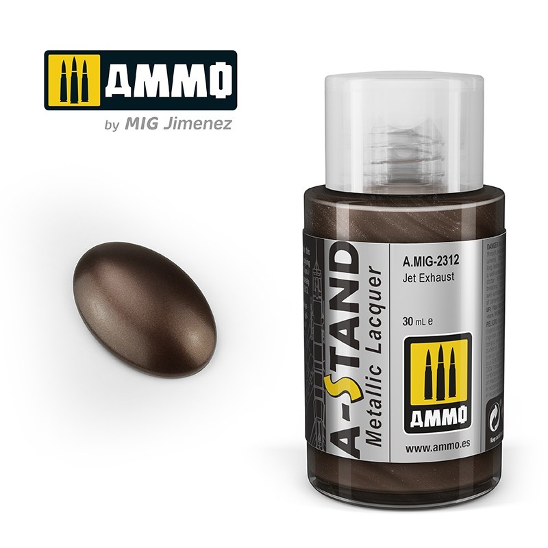 Лак металлик A-STAND Jet Exhaust (Ammo Mig) (30ml)