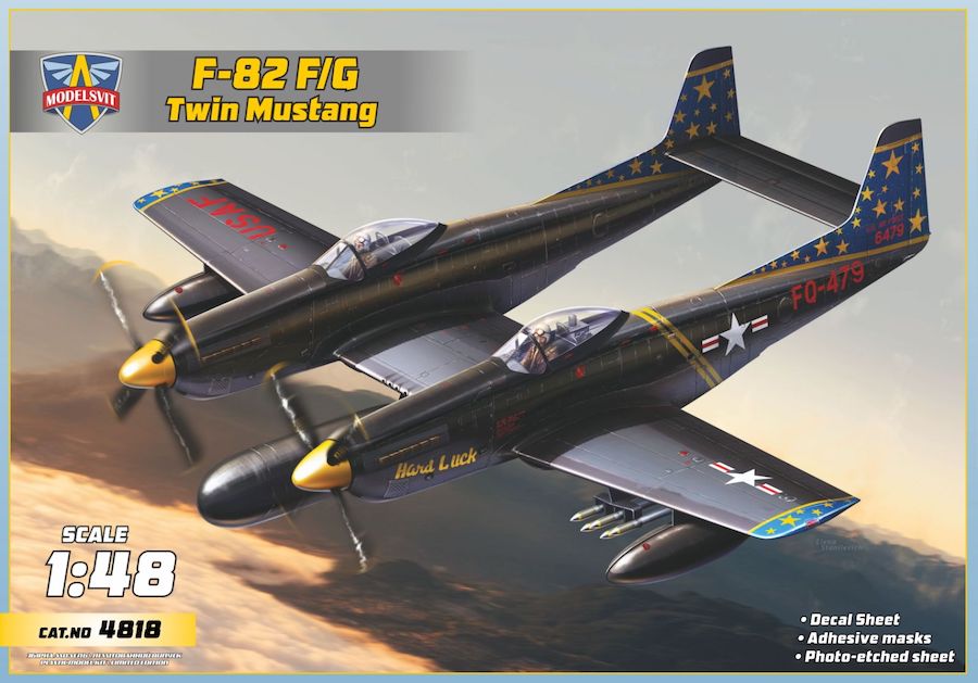 Сборная модель 1/48 North-American F-82F/G Twin Mustang  (Modelsvit)