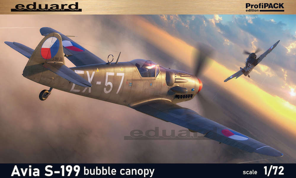 Сборная модель 1/72 Avia S-199 bubble canopy ProfiPACK edition (Eduard kits)