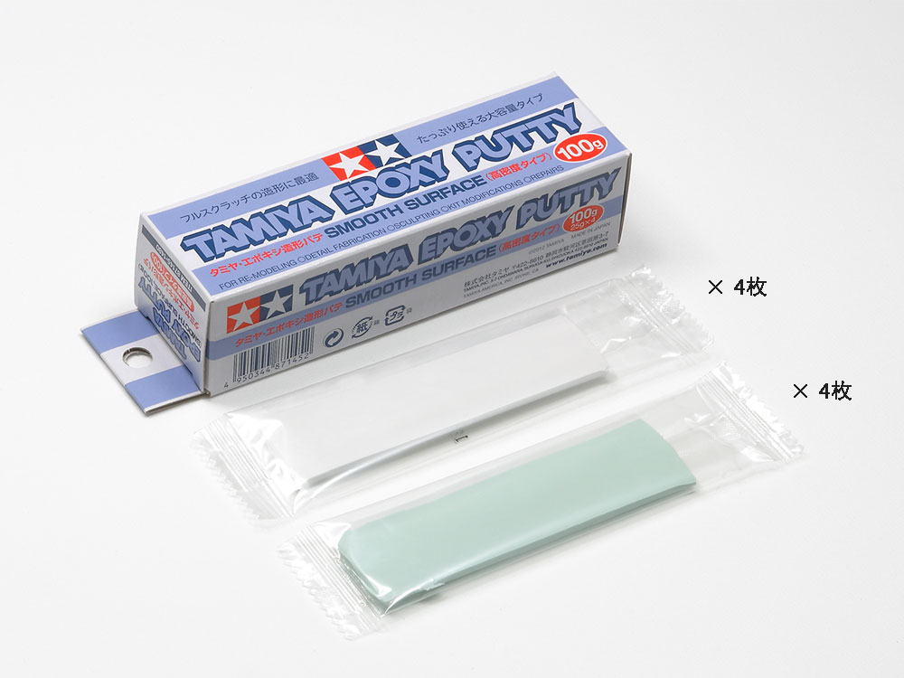 Шпаклевка двухкомпонентная (Smooth Type) эпоксидная Epoxy Putty, (время заст. 12ч) (Tamiya) (100g)