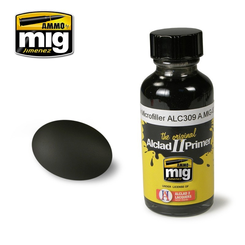 Краска "металлик" Black Microfiller (Ammo Mig) (30ml)