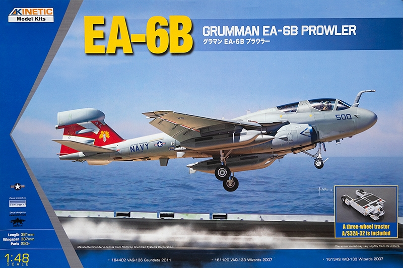 Сборная модель 1/48 Grumman EA-6B Prowler (New Wings) (Kinetic Model Kits)